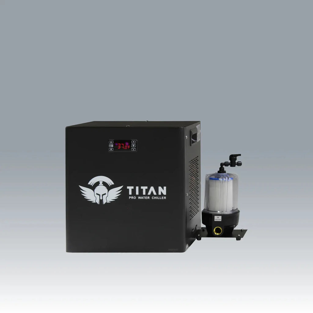 Titan Wellness® Universal Cold Plunge Chiller – Midnight Black