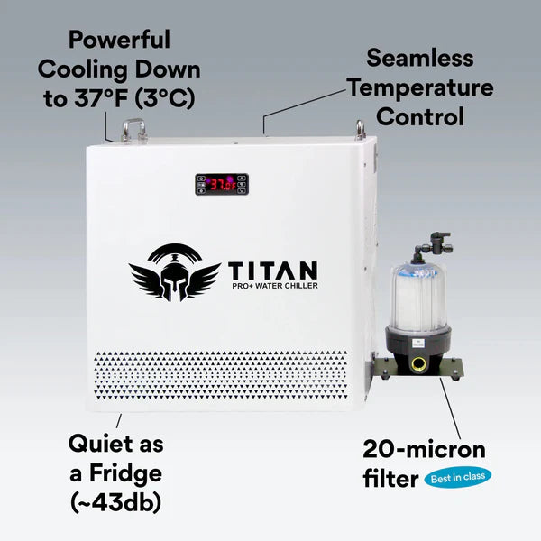 Titan Wellness® Universal Cold Plunge Chiller – Arctic White