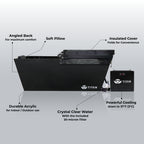 Titan Wellness® Apex Acrylic Cold Plunge Tub - Midnight Black