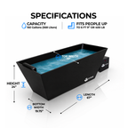 Titan Wellness® Apex Acrylic Cold Plunge Tub - Midnight Black