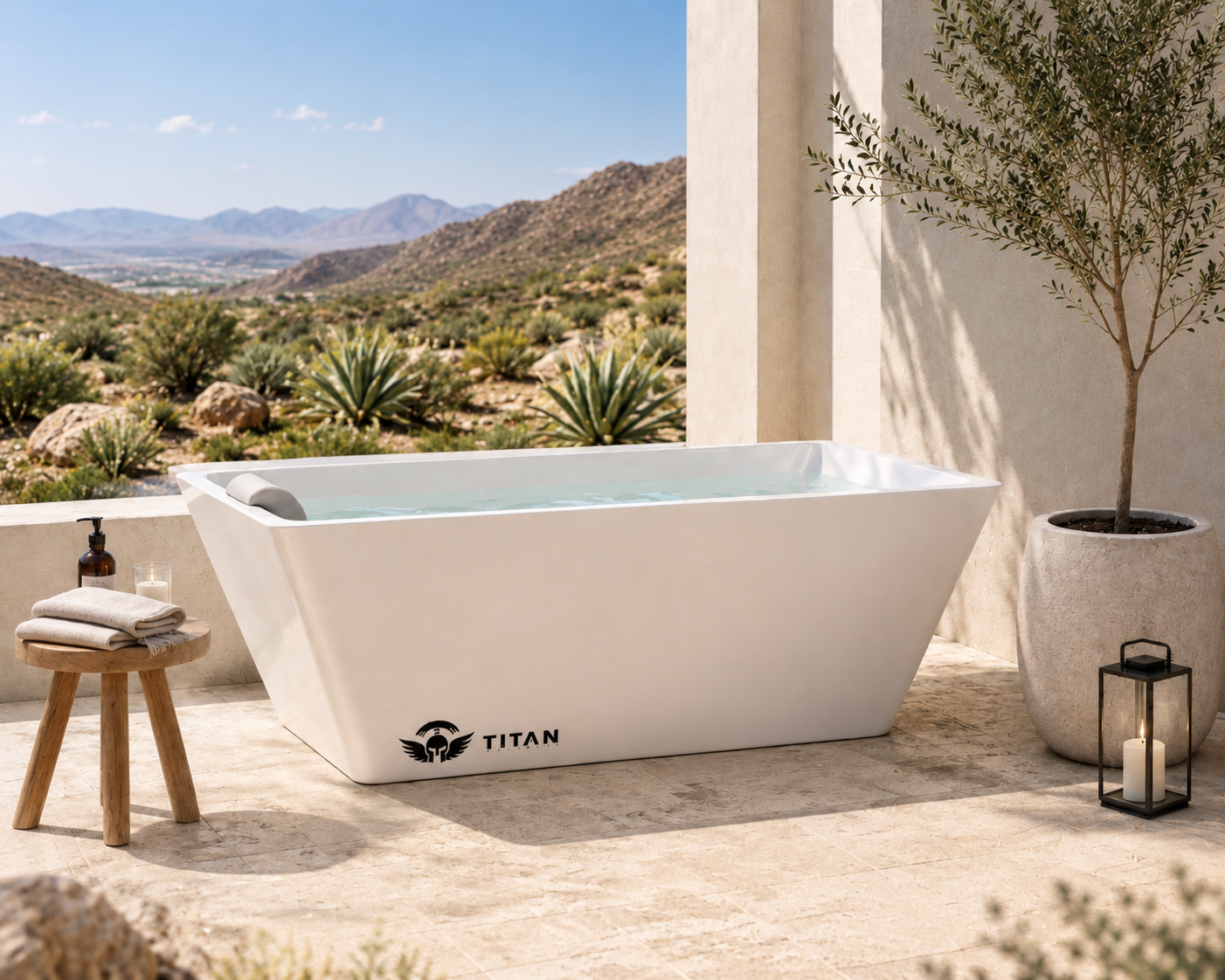 Titan Wellness Apex Acrylic Cold Plunge Tub