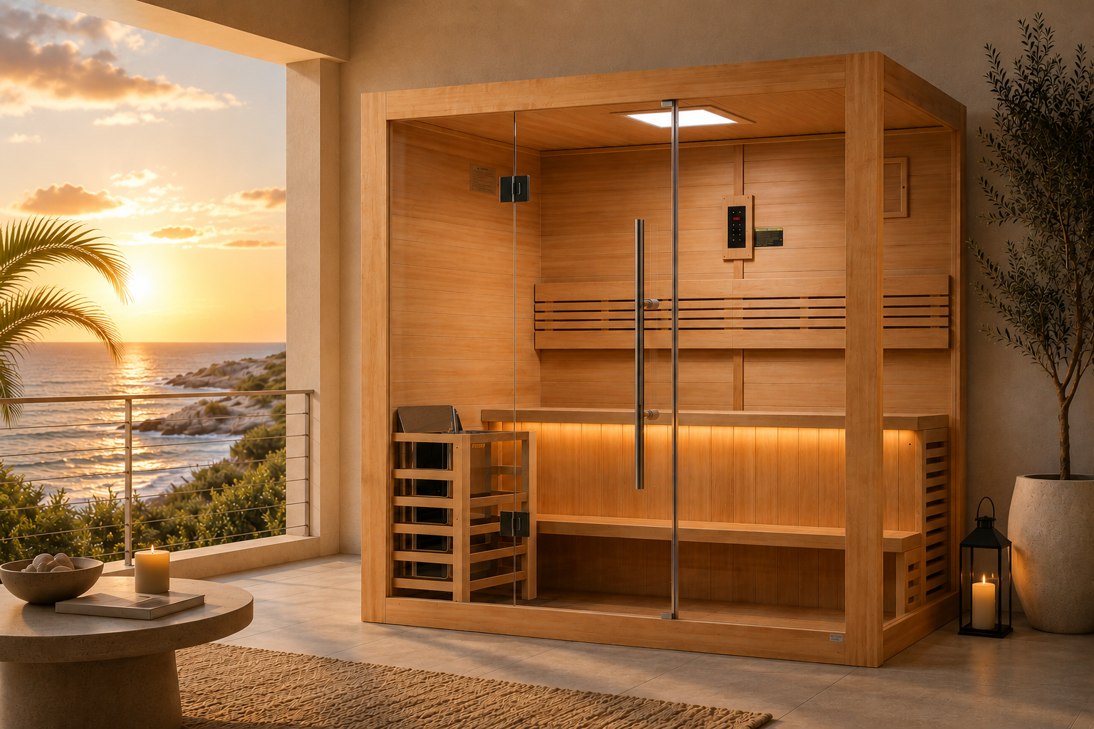 Golden Designs "Forssa" 3-4 Person Indoor Traditional Steam Sauna