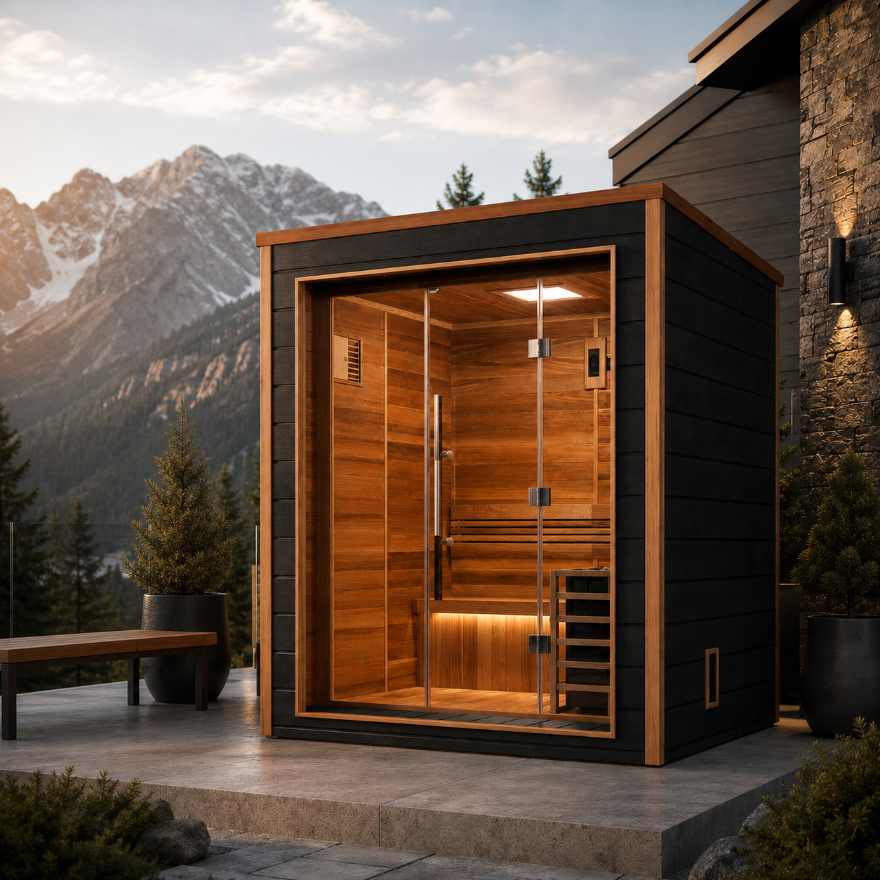 Golden Designs "Drammen" 3-4 Person Outdoor Traditional Steam Sauna