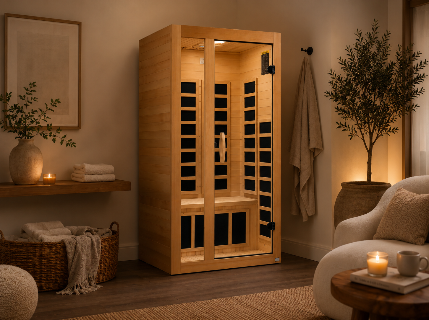 Dynamic "Gracia" 1-2 Person Low EMF FAR Infrared Sauna