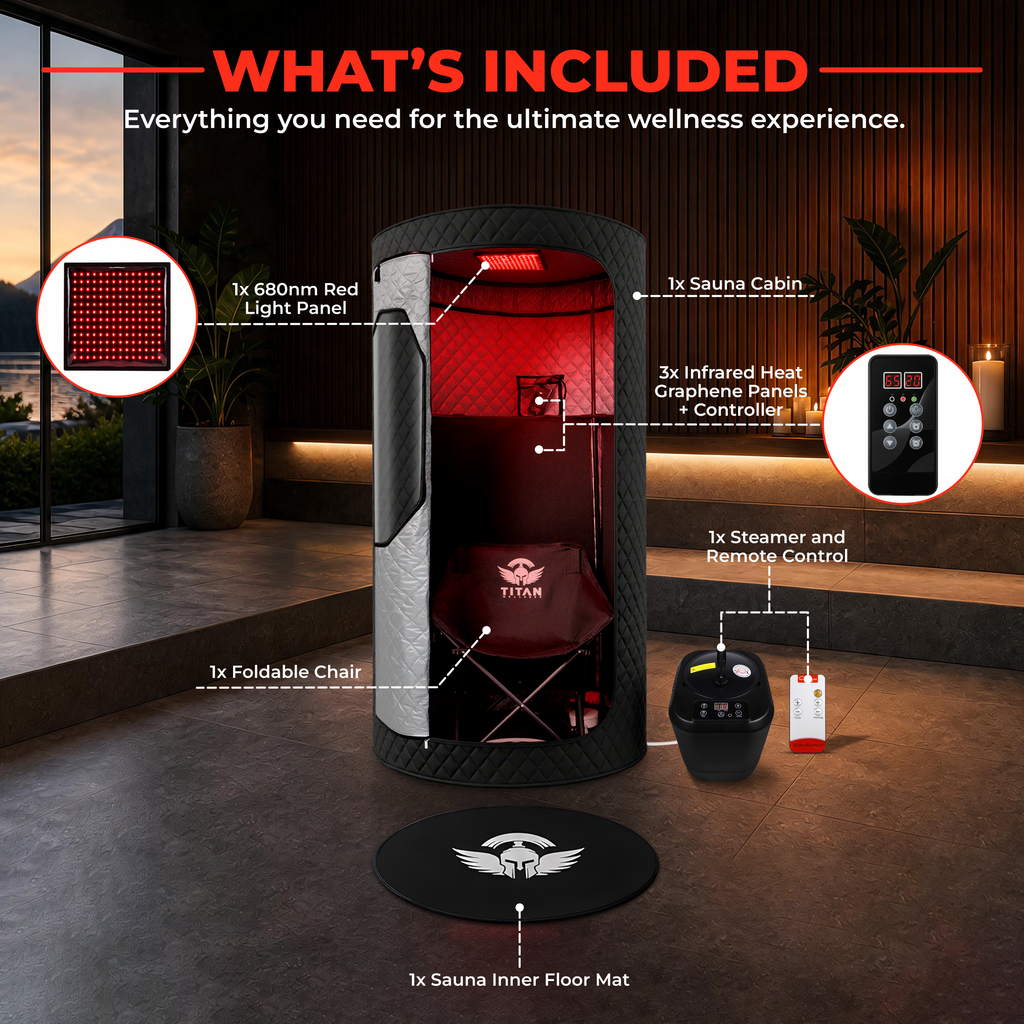 Titan Wellness® Duo Therapy Pro® — Best for infrared and steam wellness routines