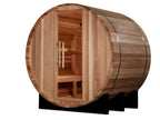 Golden Designs St. Moritz Barrel Sauna — Best for a compact outdoor sauna space