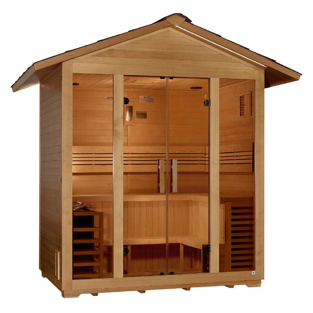 Golden Designs "Vorarlberg" 5 Person Outdoor Traditional Steam Sauna