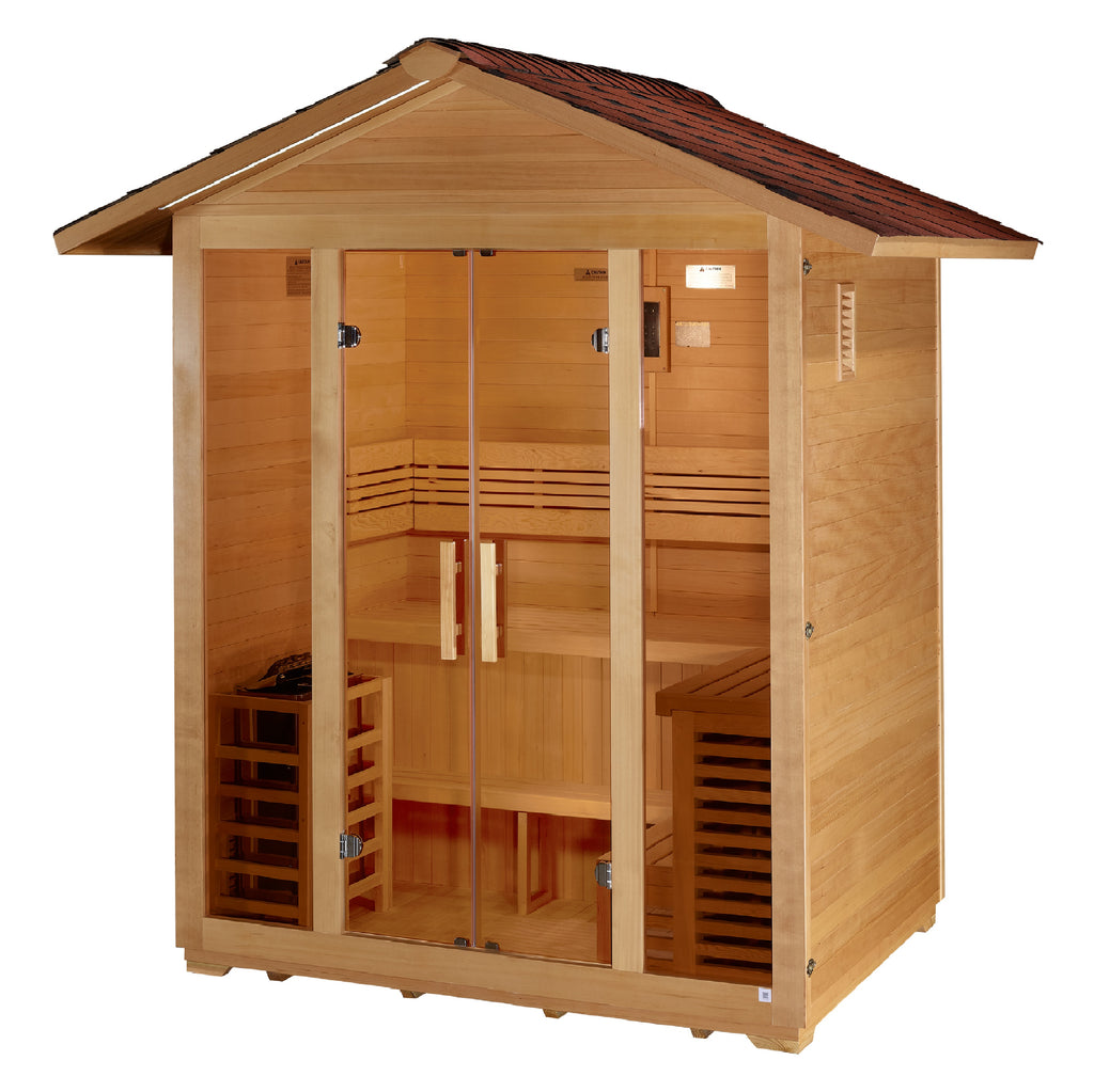 Golden Designs "Vorarlberg" 5 Person Outdoor Traditional Steam Sauna