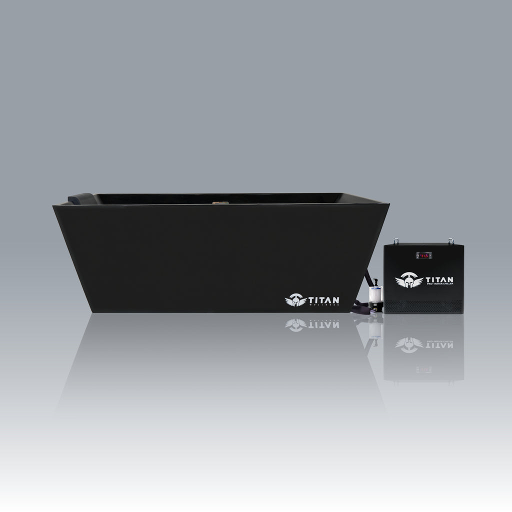 Titan Wellness® Apex Acrylic Cold Plunge Tub - Midnight Black