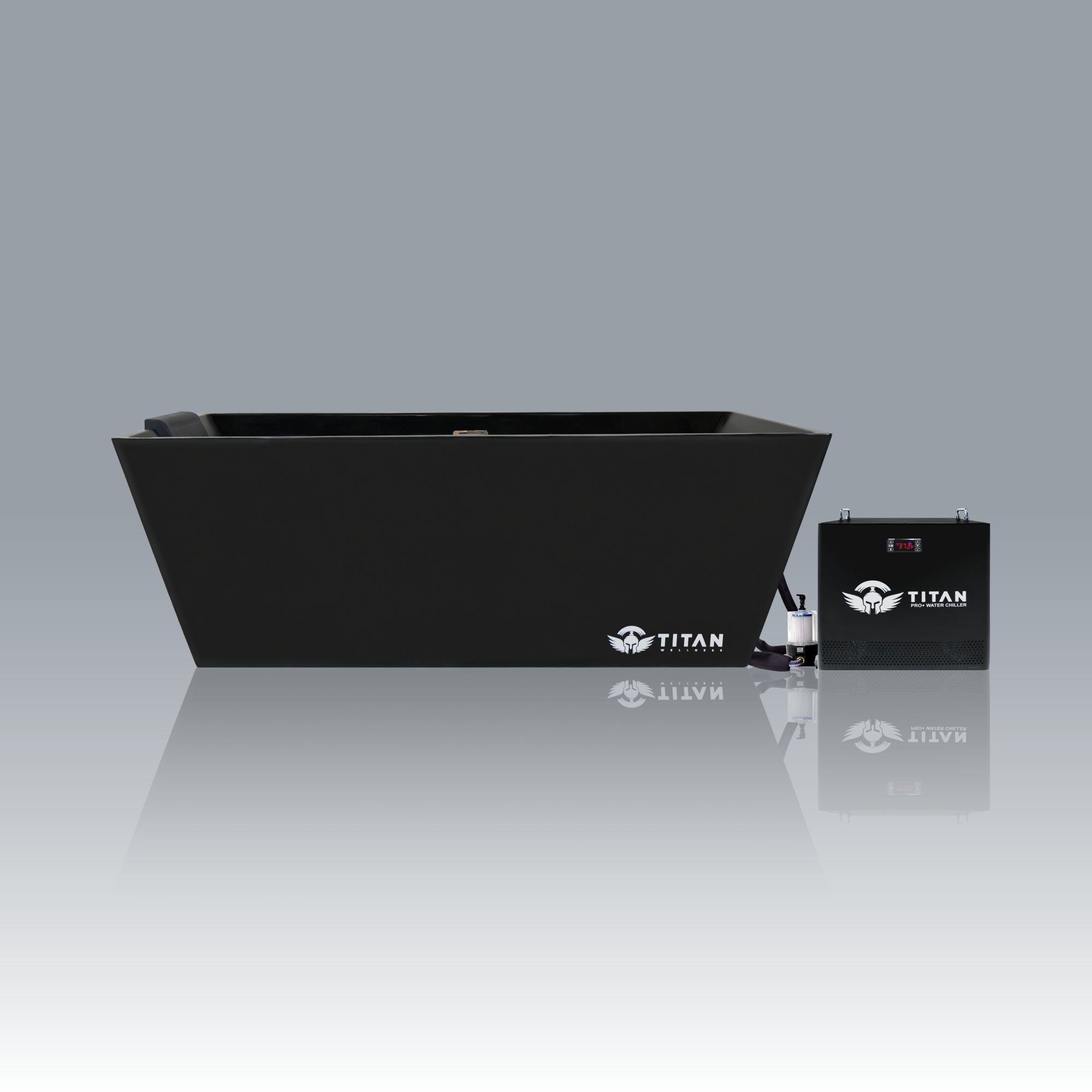 Titan Wellness® Apex Acrylic Cold Plunge Tub - Midnight Black