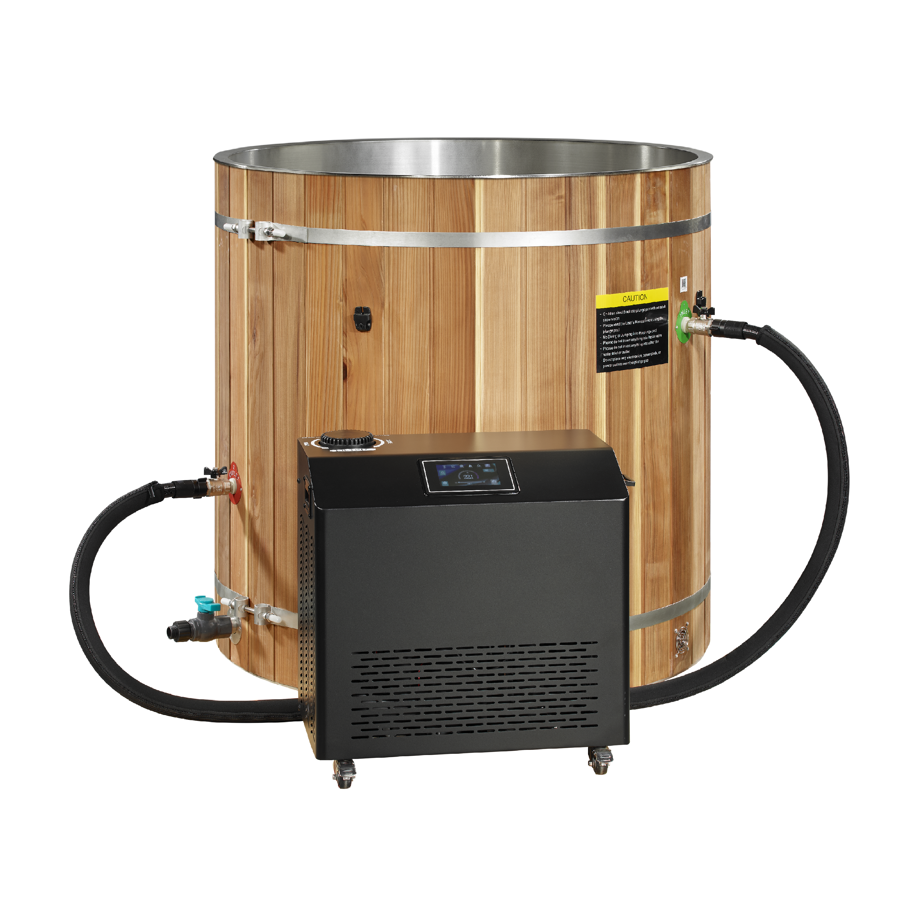 Dynamic Cold Therapy® Pacific Cedar Barrel Cold Plunge Tub